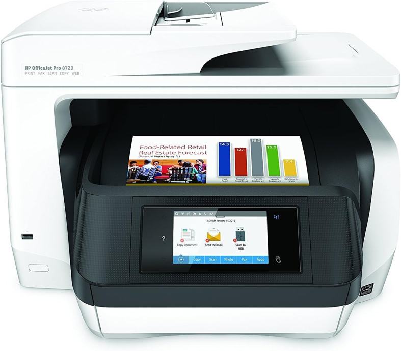 Tiskalnik HP OfficeJet Pro 8720 All-in-One + 4 kartuše HP 953XL