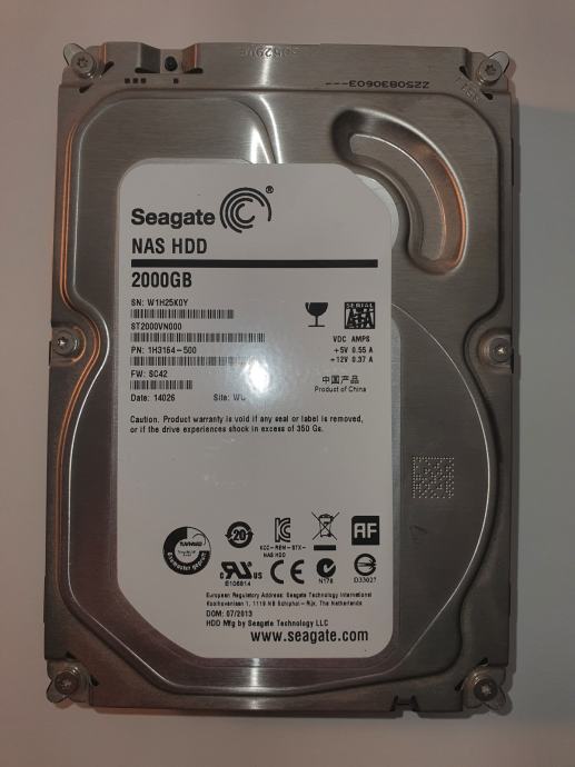 SEAGATE 2TB NAS DISK