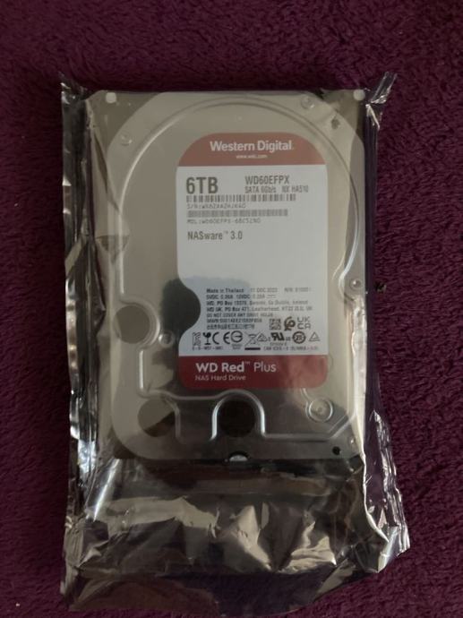 Western Digital RED Plus  6TB za NAS strežnike 2 kosa