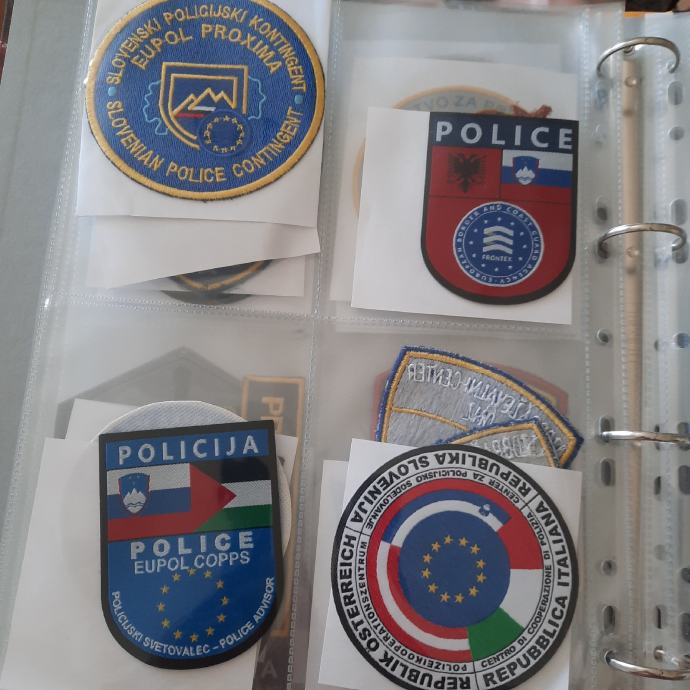 Spominski našitki slovenska policija