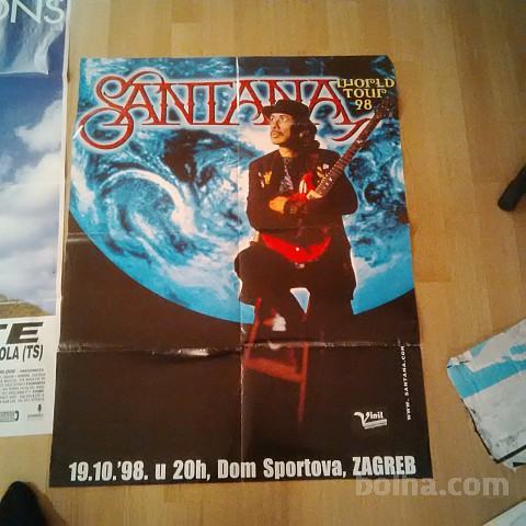 Santana plakat s koncerta