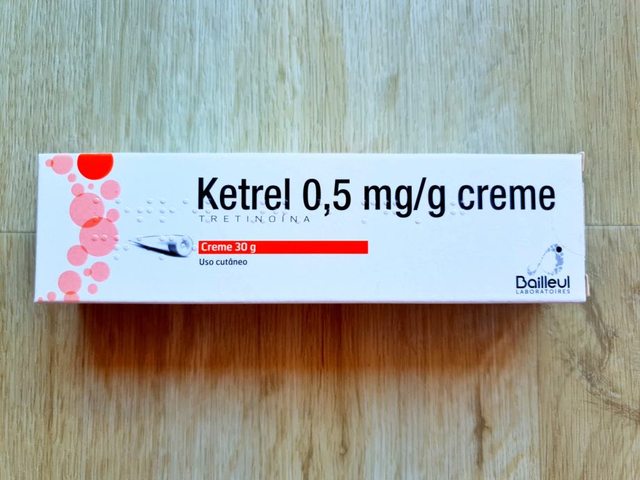 Tretinoin Ketrel 0,5mg(0,05)krema za nego kože,proti aknam,gubam