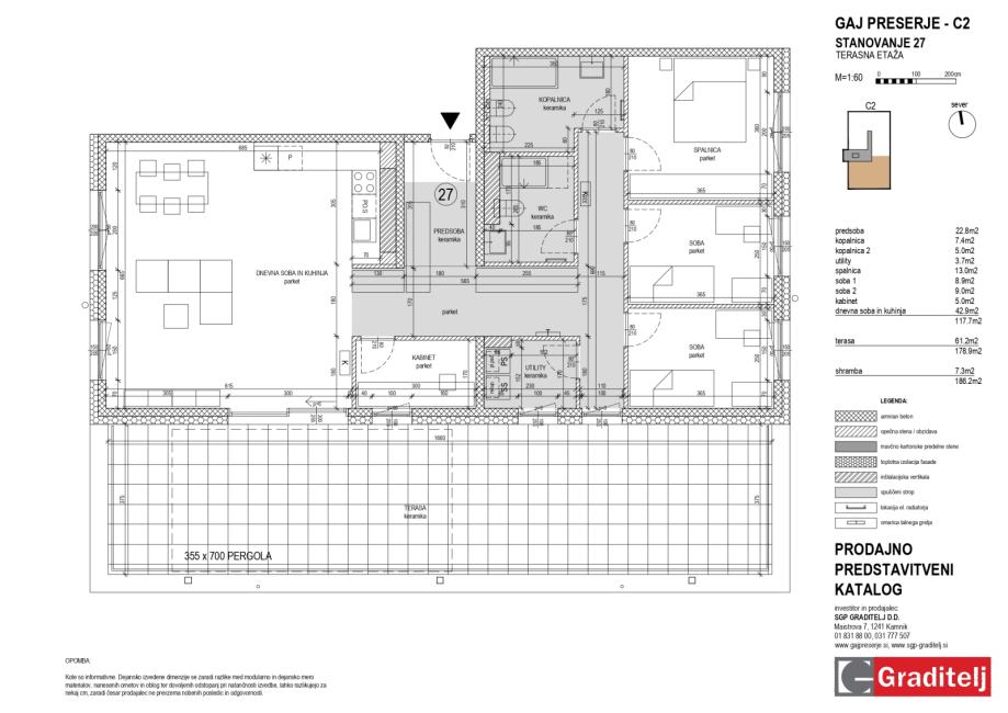 Lokacija stanovanja: Preserje pri Radomljah, 118.00 m2 (oddaja)