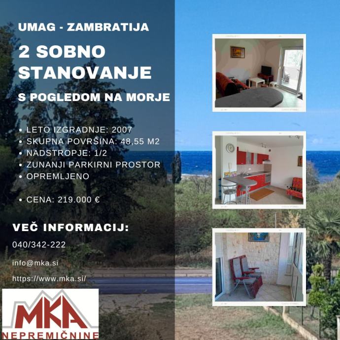 Lokacija stanovanja: Umag-Zambratija, 48.55 m2 (prodaja)