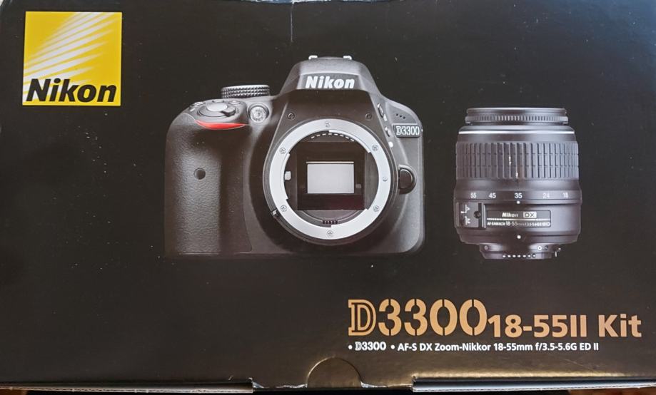 NIKON D3300 18-55II Kit + torba