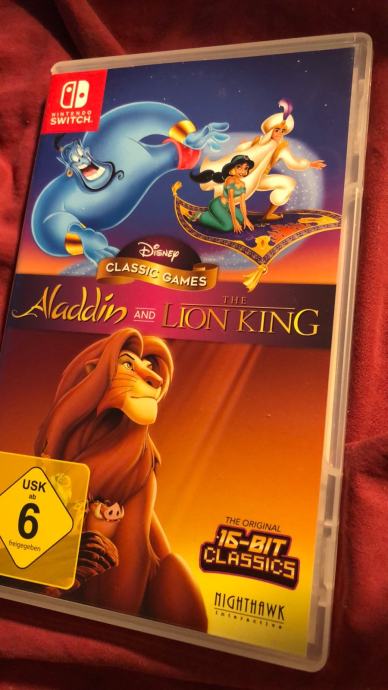 Nintendo switch disney classic games aladdin and lion king