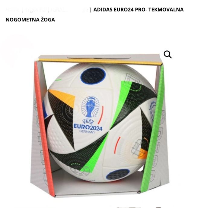 Adidas Nogometna žoga EURO 24 PRO (Uradna Tekmovalna žoga 150€)