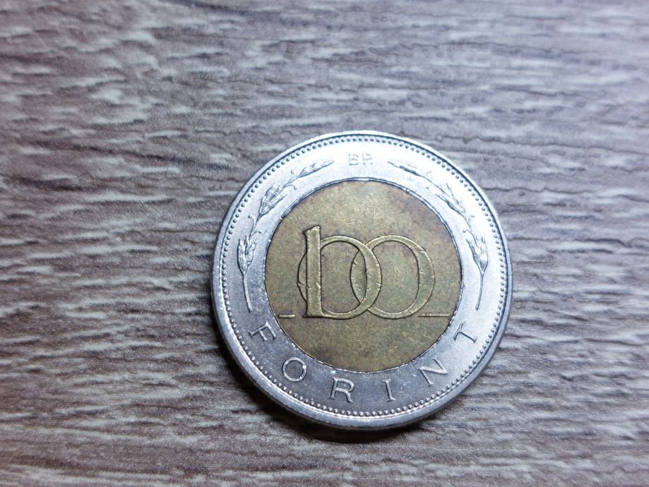 Kovanec-madžarska 100 forint 2008