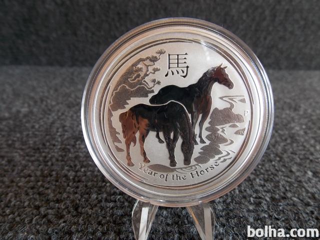 Lunar Serie II, 2014 – Year of the Horse, 2oz.