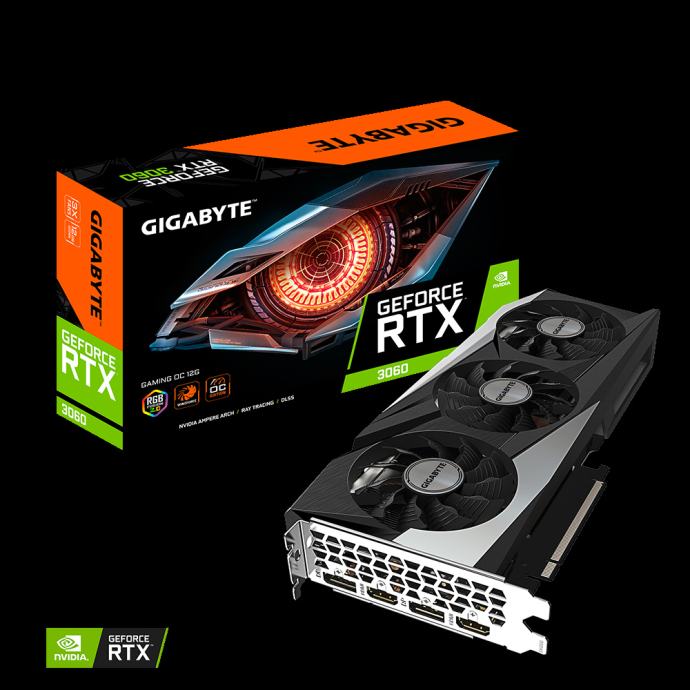 GIGABYTE GeForce RTX 3060 GAMING OC 12GB | GDDR6 | PCI-E 4.0 | Grafičn