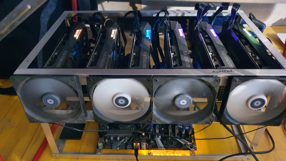 MINING RIG 6X NVIDIA RTX 3070 8G