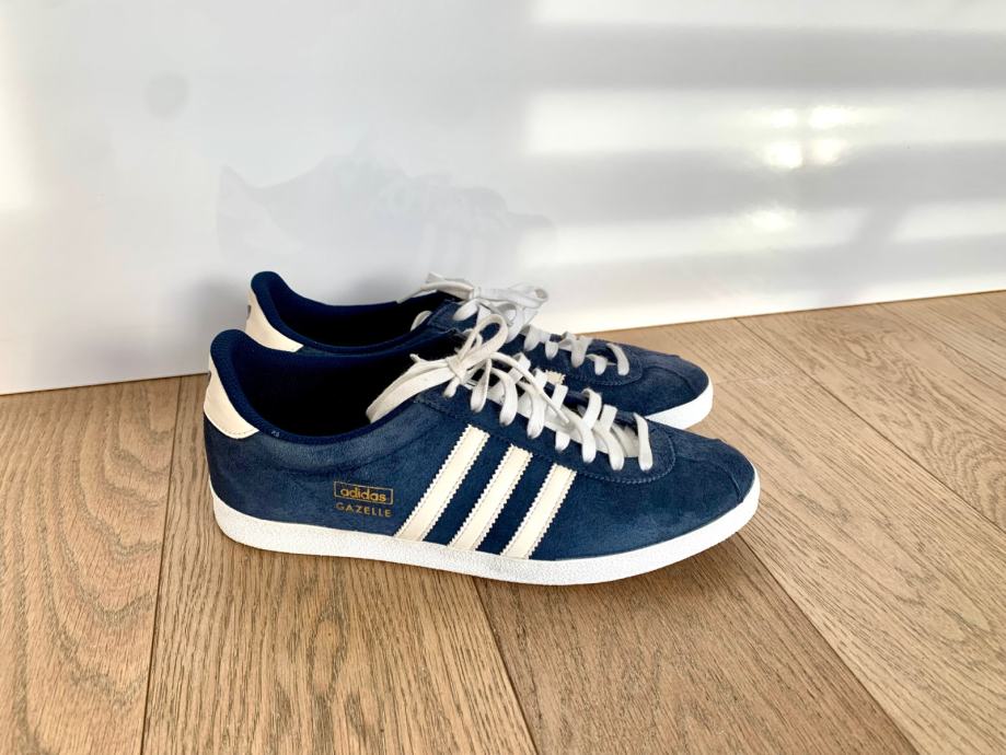 ADIDAS GAZELLE Navy Blue White Gold št. 41 - 1/3