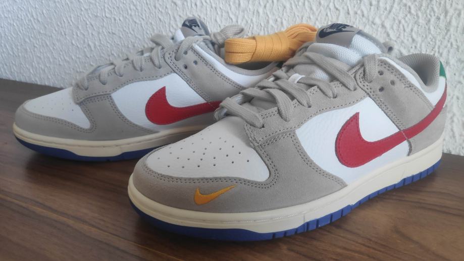 Nike Dunk Low Light Iron Ore Red Blue št. 44