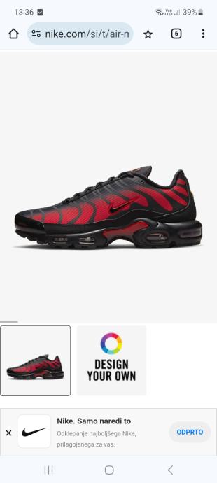 Prodam moške superge Nike Air Max Plus Red Lowtop