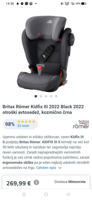 BRITAX  ROMER Kidfix III S