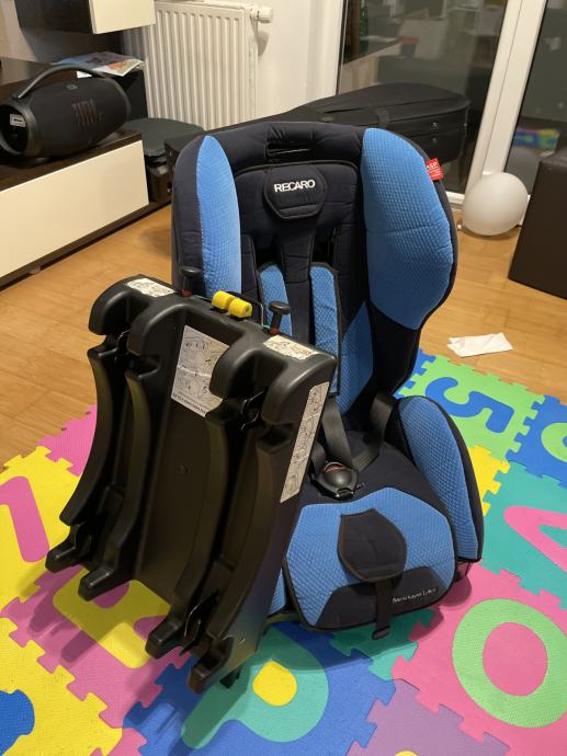 Otroški sedež Recaro Young Expert Plus 9-18 kg modro-črn + ISOFIX