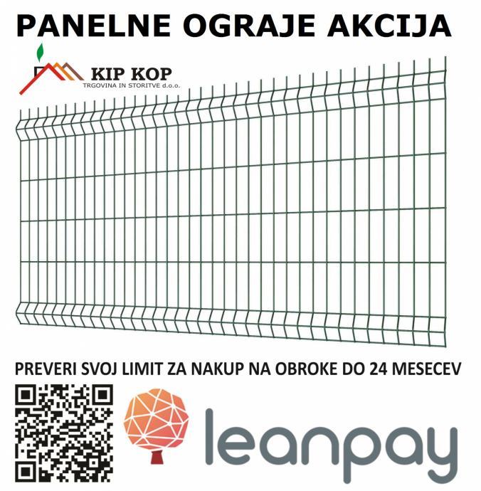 PANELNA INDUSTRIJSKA OGRAJA ZELENA ALI ANTRACIT KIP KOP 153 X 250 4mm