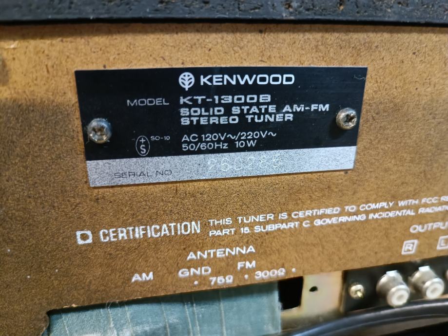 Ojačevalnik Kenwood KA1600-B + Tuner KT1300-B