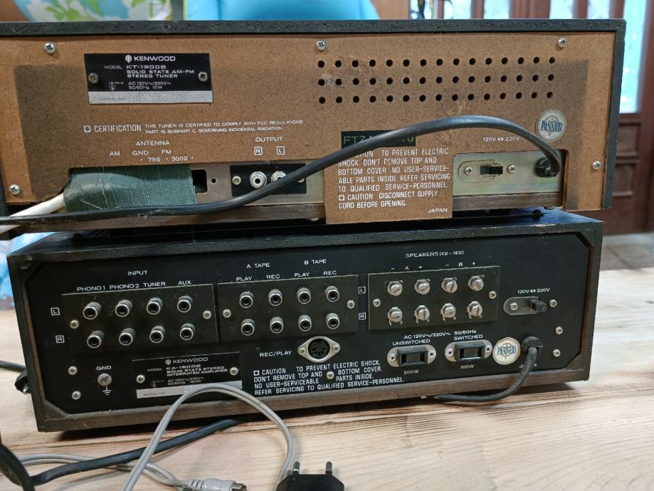 Ojačevalnik Kenwood KA1600-B + Tuner KT1300-B