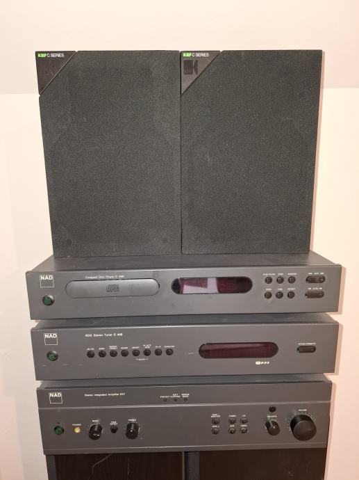 vintage Hi Fi komponente NAD : tuner C440, cd C540 in ojačevalnik 317