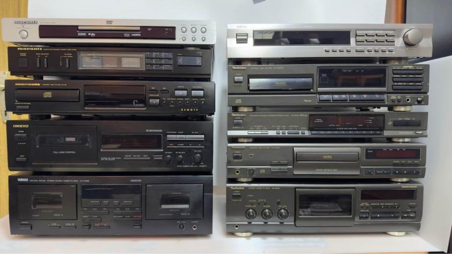 Sony Marantz Technics pioneer onkyo yamaha -Cd predv.,kasetniki,tunerj