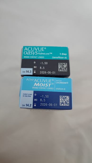 Kontaktne leče Acuvue Oasys, Moist