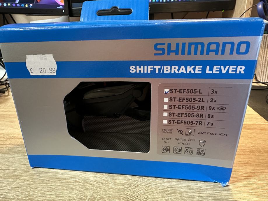 Prestavna ročica - zavorna ročica SHIMANO ST-EF505-L (NOVA)