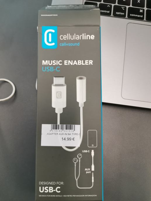 ADAPTER AUX-IN na type-c music enabler