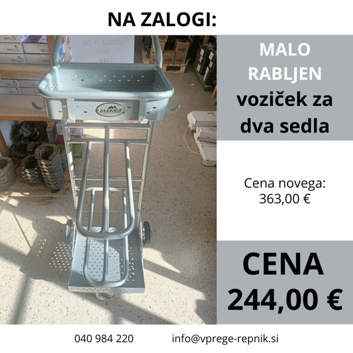 Voziček za dva sedla