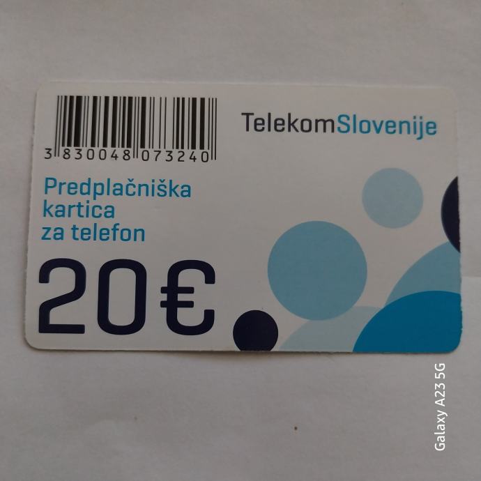 KARTICA TELEKOM-SLOVENIJE 20EUR