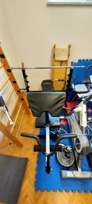 Bench klop komplet nastavljiva z utežmi 150kg