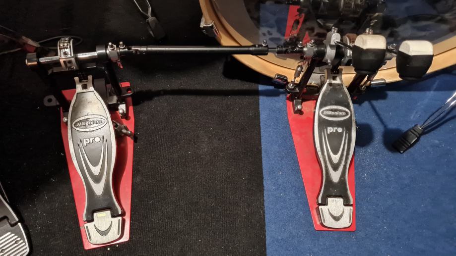 Dvojni pedal millenium pro pd-222 (bobni, dvojna stopalka)