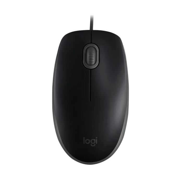 NOVO - Logitech B110 Silent miška, črna - ( USB priklop ) - Tiha miška