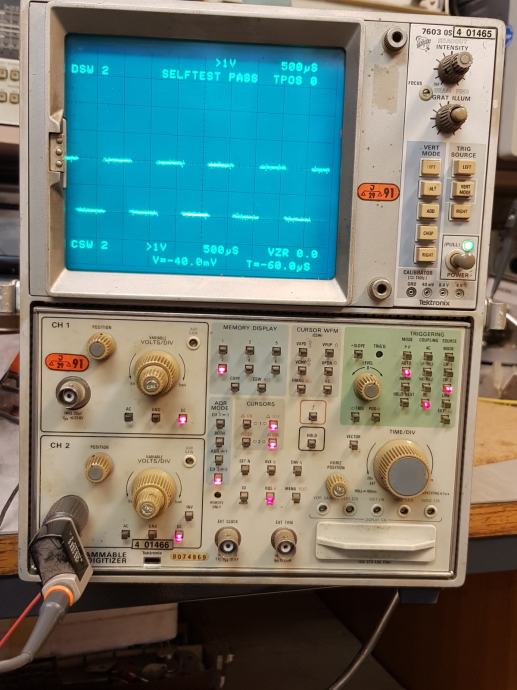 Tektronix 7603 osiloskop 100 MHz delujoč kompleten