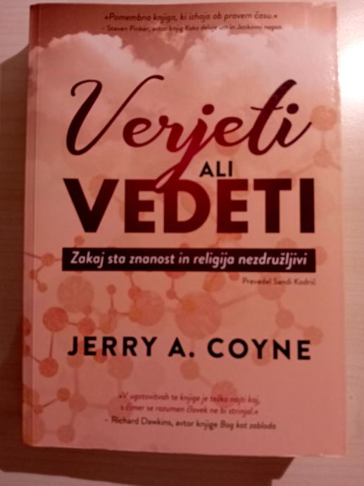 Knjiga nova Verjeti ali vedeti, avtor Jerry A. Coyne