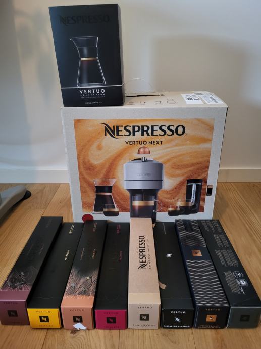 Kavni avtomat Nespresso vertuo next rdec NOV nerabljen