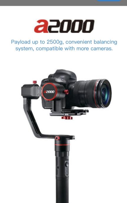 Feiyu a2000 3-Axis Gimbal for Mirrorless, DSLR Cameras. ...