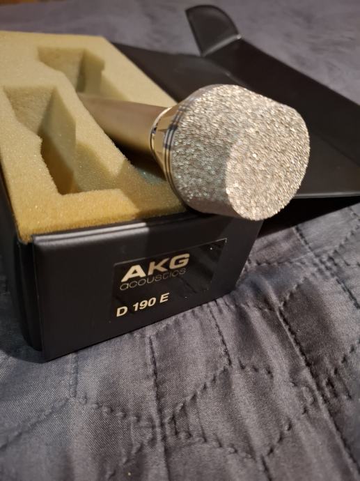 vintage mikrofon AKG D-190E cardioid dynamic, made in Austria