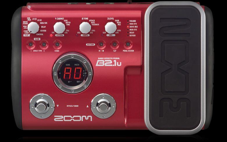 Zoom B2.1u bass multiefekt fx processor