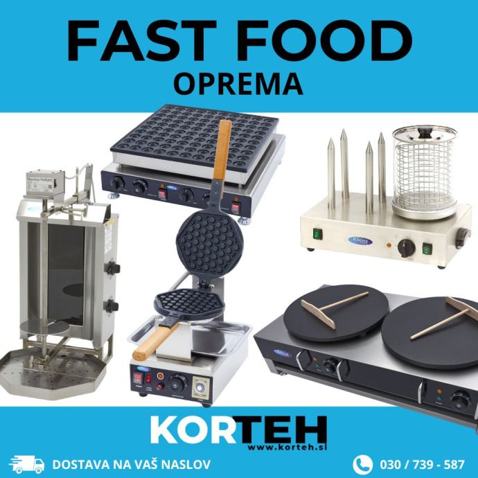 FAST FOOD OPREMA - A do Ž - VELIKA IZBIRA, kebab,hot dog,palačinkar,..