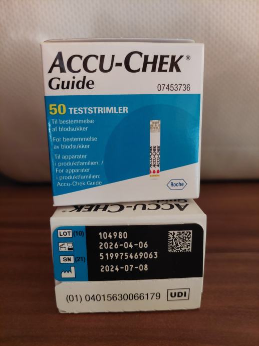 ACCU CHEK GUIDE testni lističi