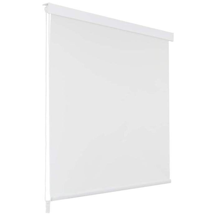 vidaXL Rolo zavesa za prho 80x240 cm bela