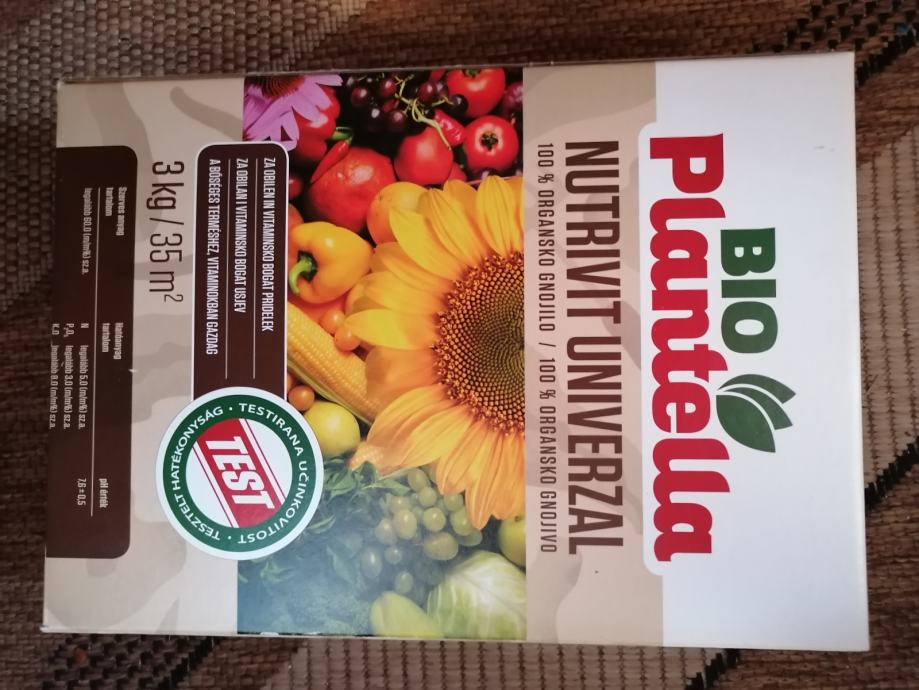 Prodam gnojilo BIO PLANTELLA NUTRIVIT UNIVERZAL 3 KG