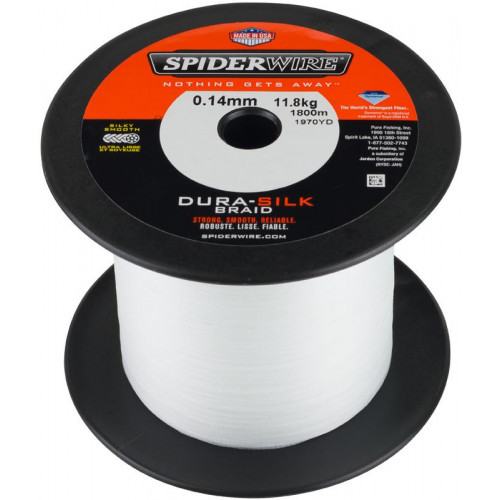 Spiderwire pletena vrvica 1800m bele barve, 8 nitna, 0,30mm 34,3kg