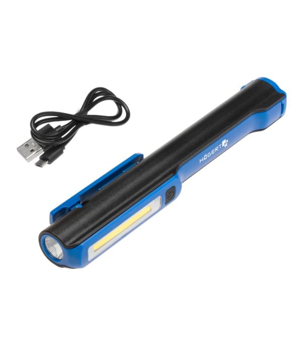 HOEGERT HT1E406 Svetilka, USB priključek, COB 3W, LED 3w, 1200 mAh, ma