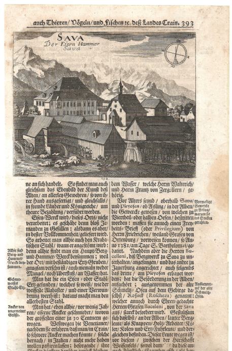 JESENICE-SAVA, KAMNA GORICA, VALVAZOR, SLAVA VOJVODINE KRANJSKE, 1689