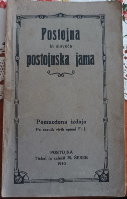 POSTOJNA IN SLOVEČA POSTOJNSKA JAMA, 1910