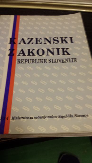 KAZENSKI ZAKONIK REPUBLIKE SLOVENIJE LETO 1994