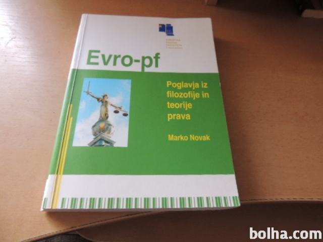 POGLAVJA IZ FILOZOFIJE IN TEORIJE PRAVA M. NOVAK EVROPSKA PRAVNA