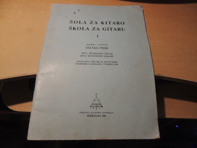 ŠOLA ZA KITARO 1 S. PREK ZALOŽBA DZS 1964